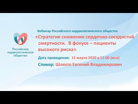 Стратегия снижения сердечно-сосудистой смертности. В фокусе – пациенты высокого риска