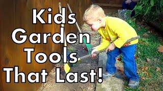 Gavin loves these Toysmith Garden Tool Set as you can see! He has had these now well over a year now, while they have been 