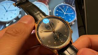 Watch Collection Sale: The Timeless IWC Portugieser Chronograph 3716-10 in Red Gold