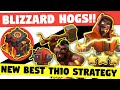 TH10 Super Wizard Blimp Attack Strategy - TH10 Blizzard Hog Strategy | Clash Of Clans