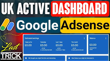 Create AdSense With Active Dashboard | How to Create UK AdSense Active Dashboard