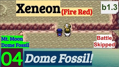 Pokemon Xeneon (Fire Red) Part 4 Dome Fossil & Moon Stone In Mt. Moon | GBA Rom Hack