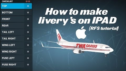 How to make RFS livery’s on IPAD