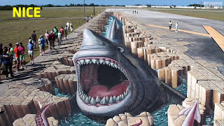 3D painting on road - Public Prank