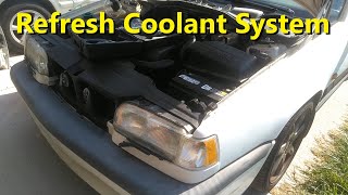 Helped replace all of the coolant system parts on a 1996 Volvo 850 R. Also busted a newish rad. HOWR