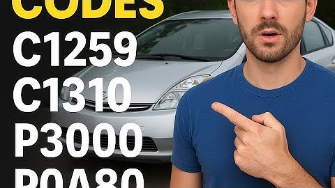 C1259, C1310, P3000, P0A80 – What Your Prius Is Telling You!” #car #foryou
