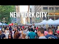 4k new york city walking tour  6th avenue flea markets in new york city