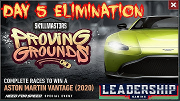 NFS NOLIMITS | ASTON MARTIN VANTAGE 2020 | DAY 5 - ELIMINATION | LEADERSHIP GAMING