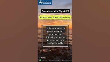 Quick Interview Tips - No:20 Prepare for Case Interviews #shorts #trending #interviewtips