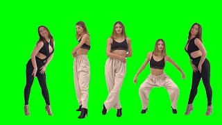 High Heel Dance Striptease Green Screen Footage