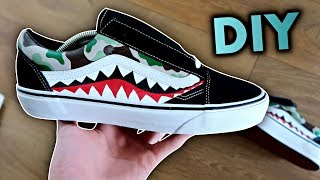 DIY: Custom Bape Vans