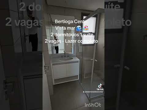 Vídeo do imóvel — Apartamento em Bertioga, bairro centro, 2 dormitórios sendo 1 suíte, sacada gourmet envidraçada com vista mar, residencial com lazer completo na melhor localização!!