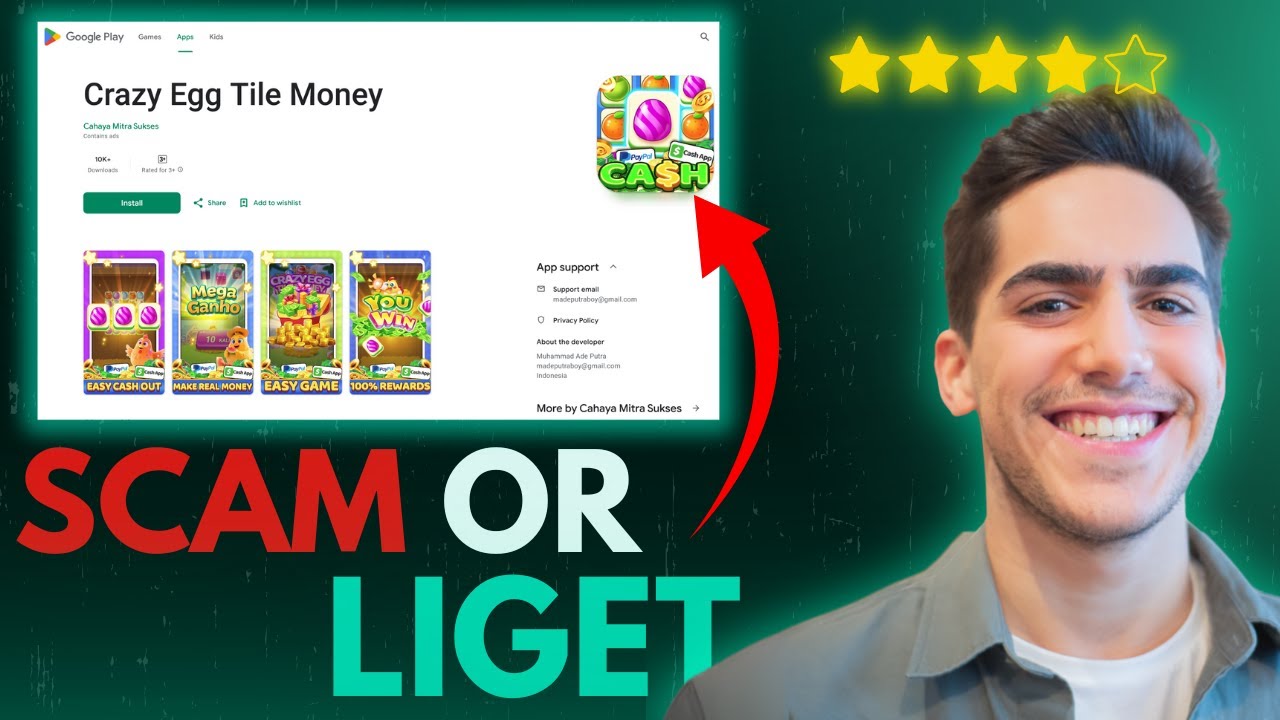 Приложение Crazy Egg Tile Money — правда или мошенничество? Раскрыта правда о выводе средств