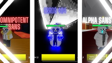 [Sans Ultimate Fighting] All Alphatale Character showcase