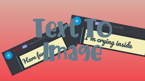 Text To Image Command