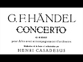 Haendel / Casadeus - Viola Concerto in B minor, 1st mov. PIANO ACCOMPANIMENT