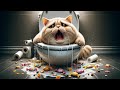 Cats addicted phones to toilet cat cutecat  aicat