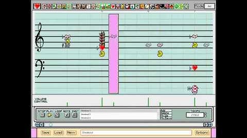 Breakout (3D Dot Game Heroes) - Mario Paint