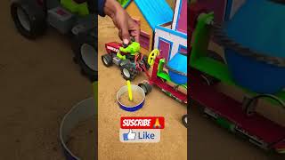 DIY tractor mini shower construction mixer machine | Science project#waterpump #construction