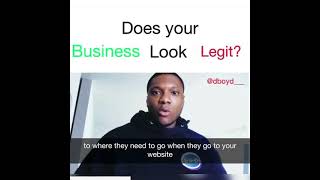 Does Your Business Look Legit | How to grow your business #shorts Does Your Business Look Legit | How to grow your business #shorts