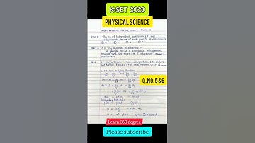 KSET PHYSICS SOLVED #kset2020 #kset #kset2023 #shorts #trending #kset #math #differentialequation