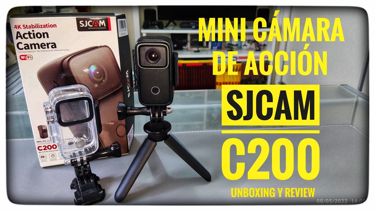 SJCAM C200 Mini Cámara de Acción Estable y Calidad 4K, Unboxing y Review - YouTube