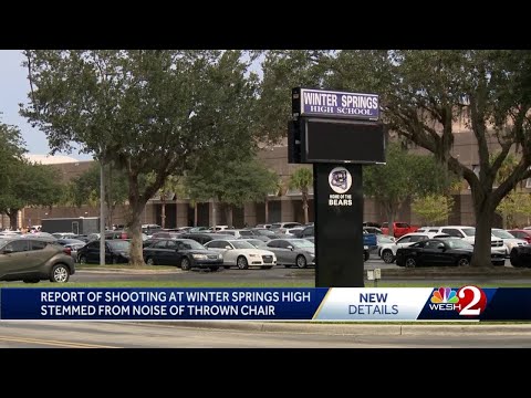 Inaccurate report of shooting at Winter Springs High School stemmed from noise of thrown chair