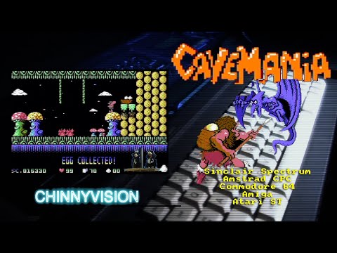 ChinnyVision - Ep 405 - Cavemania - Amstrad CPC, Spectrum, C64, Atari ST, Amiga