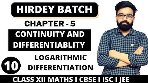 Logarithmic Differentiation | Exercise 5.5 | Chapter 5 | Class 12 Maths
