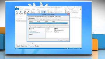How to create a new Contact/Business Card from an existing Contact/Business Card in Outlook 2013