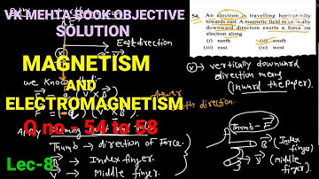 Lec - 8 | chapter 7 | Magnetism & Electromagnetism | objective electrical technology by vk mehta