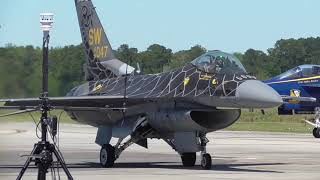 The U.S.Air Force F-16 Viper Demo Team at Joint Base Charleston In Charleston SC 4-10-2022