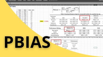 HOW TO CALCULATE PBIAS IN EXCEL - Percentage Bias Error
