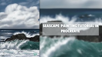 Realistic Seascape Painting | Procreate Tutorial | How To Draw On Procreate