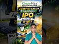 CleanMax Enviro Energy Solutions IPO Apply or Avoid #shorts