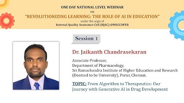 Session I: From Algorithm to Therapeutics: Our Journey with Generative AI in Drug Development