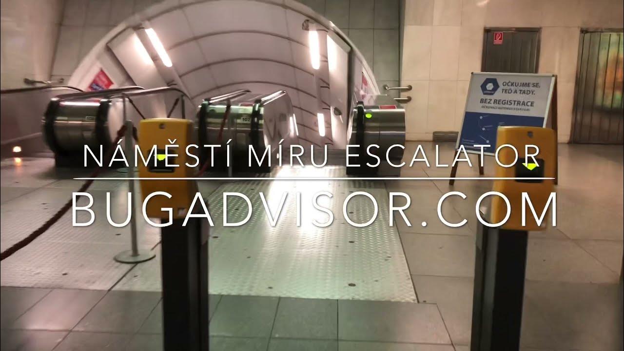 Longest Escalator in the European Union Náměstí Míru, Prague, Czech