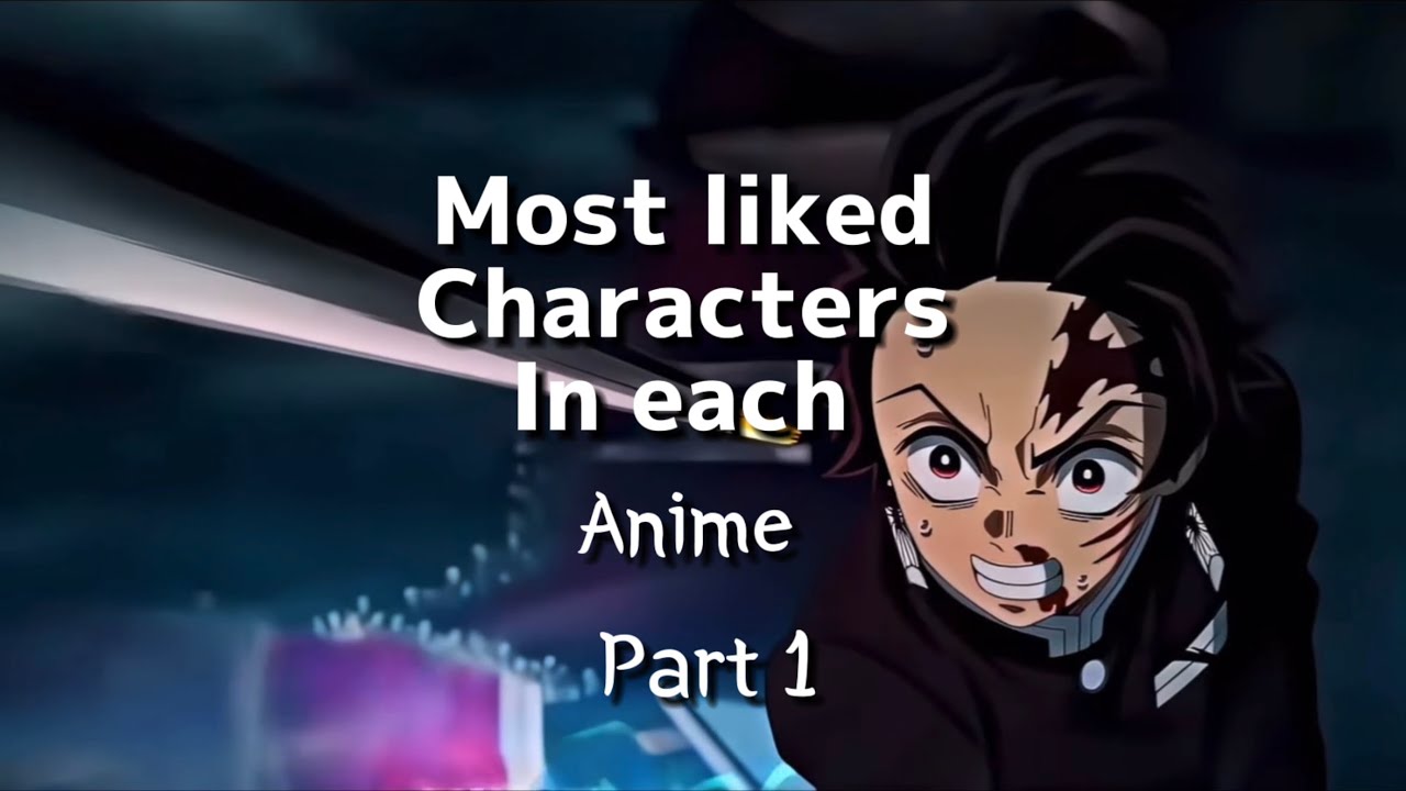Most Liked Characters In Each Anime Part 1 YouTube Most Liked Characters In Each Anime Part 1 YouTube