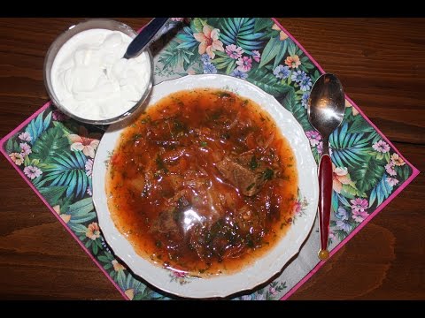 Борщ - простой рецепт на скорую руку