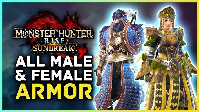 Monster Hunter Rise - Black Belt Armor & Defender Weapons 