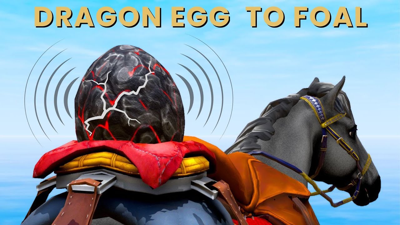 Adopt a Dragon Egg and Grow to Foal & then to Emberflight Dragon Horse!