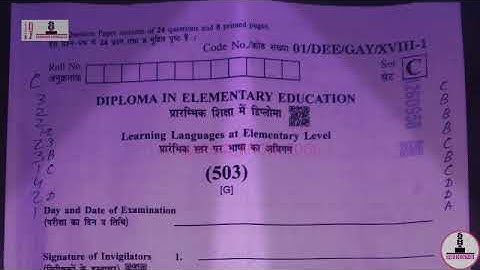 NIOS-D.El.Ed Paper-III ||Learning Languages at Elementary Level