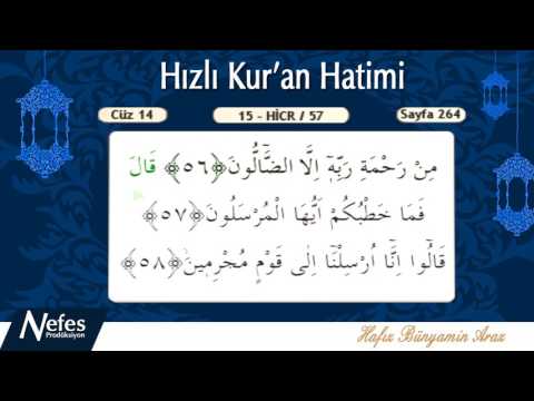 Hızlı Hatim 14.Cüz (Hicr - Nahl)