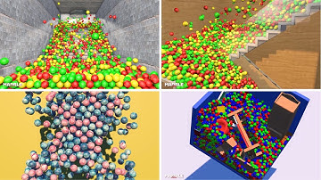 Best of Marble Colors Ball Blender Simulation Compilation V1