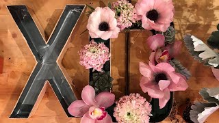 You Know Yes, You CAN DIY Your Own *Custom* Floral Letters