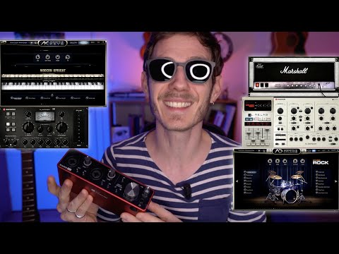 I'm testing the plug-ins offered with the Scarlett (Focusrite) sound cards.