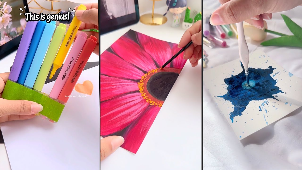 Easy Painting Ideas for Beginners - YouTube