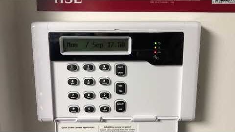 Re setting HKC Alarm after power cut