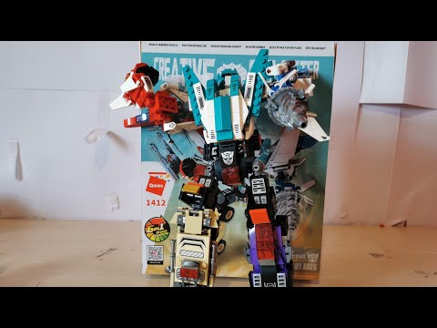 Enlighten Transformer LEGO Qman bricks CREATIVE MASTER action team SUPER ALLOY ARES set 1412
