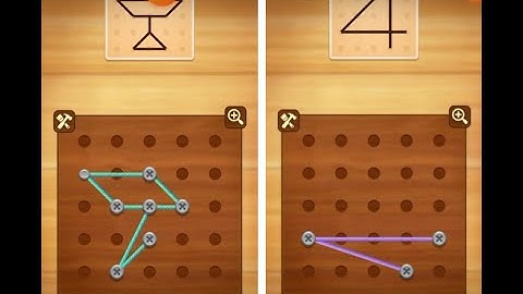 Line Puzzle String Art - Basic - Oak - Level 51 To Level 60